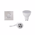 LED Spot Set 4W - Vierkante Inbouwspot Mat Chroom IP65, GU10, Natuurlijk Wit 4200K LED Spot Set 4W - Vierkante Inbouwspot Mat Chroom IP65, GU10, Natuurlijk Wit 4200K
