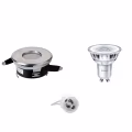 LED Spot Set 4W - Dimmable Recessed Spot Round Spot IP65 Matte Chrome - GU10 LED Spot Set 4W - Dimmable Recessed Spot Round Spot IP65 Matte Chrome - GU10