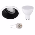 LED Spot Set 8W - Tiltable Round Recessed Spot Light Matte Black/White - GU10 LED Spot Set 8W - Tiltable Round Recessed Spot Light Matte Black/White - GU10