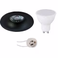 LED Spot Set Pragmi Nora Pro - 4W LED Recessed Spotlight Round Black Spotlight LED Spot Set Pragmi Nora Pro - 4W LED Recessed Spotlight Round Black Spotlight