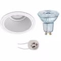 LED Spotlight Set - 4W Dimmable Recessed Spotlight Round White Spotlight GU10 Fitting LED Spotlight Set - 4W Dimmable Recessed Spotlight Round White Spotlight GU10 Fitting