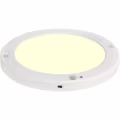 LED ceiling light with motion sensor + day and night sensor - 18W - Warm white 3000K - 360° viewing angle - Surface/recessed mounting - Round - Matte white LED ceiling light with motion sensor + day and night sensor - 18W - Warm white 3000K - 360° viewing angle - Surface/recessed mounting - Round - Matte white