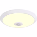 LED Ceiling Light with Sensor + Day and Night Sensor - Kozolux Crimpy - 20W 1500lm - Warm White 3000K - Surface Mounted - Round - White LED Ceiling Light with Sensor + Day and Night Sensor - Kozolux Crimpy - 20W 1500lm - Warm White 3000K - Surface Mounted - Round - White