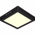 LED Downlight - 18W - Warm White 3000K - Matte Black - Surface Mounted - Square - Aluminum - 225mm LED Downlight - 18W - Warm White 3000K - Matte Black - Surface Mounted - Square - Aluminum - 225mm