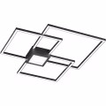 LED Plafondlamp - Trion Hydro - 38W - Warm Wit 3000K - Dimbaar - Vierkant - Mat Antraciet - Aluminium LED Plafondlamp - Trion Hydro - 38W - Warm Wit 3000K - Dimbaar - Vierkant - Mat Antraciet - Aluminium