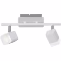 LED Ceiling Spotlight - Trion Ribon - 8W - Warm White 3000K - 2-light - Rectangular - Matte White - Aluminum LED Ceiling Spotlight - Trion Ribon - 8W - Warm White 3000K - 2-light - Rectangular - Matte White - Aluminum
