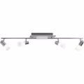 LED Plafondspot - Trion Clupo - 16W - Warm Wit 3000K - 4-lichts - Rechthoek - Mat Chroom - Aluminium - OSRAM LEDs LED Plafondspot - Trion Clupo - 16W - Warm Wit 3000K - 4-lichts - Rechthoek - Mat Chroom - Aluminium - OSRAM LEDs
