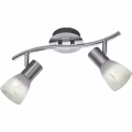 LED Plafondspot - Trion Levino - E14 Fitting - Warm Wit 3000K - 2-lichts - Rechthoek - Mat Nikkel - Aluminium LED Plafondspot - Trion Levino - E14 Fitting - Warm Wit 3000K - 2-lichts - Rechthoek - Mat Nikkel - Aluminium