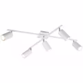 LED Plafondspot - Trion Mary - GU10 Fitting - 5-lichts - Rechthoek - Mat Wit - Aluminium LED Plafondspot - Trion Mary - GU10 Fitting - 5-lichts - Rechthoek - Mat Wit - Aluminium