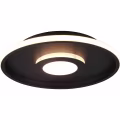 LED Plafondlamp - Badkamerlamp - Trion Asmaya - Opbouw Rond 35W - Spatwaterdicht IP44 - Dimbaar - Warm Wit 3000K - Mat Zwart - Aluminium LED Plafondlamp - Badkamerlamp - Trion Asmaya - Opbouw Rond 35W - Spatwaterdicht IP44 - Dimbaar - Warm Wit 3000K - Mat Zwart - Aluminium