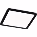 LED Ceiling Light - Trion Campill - 22W - Warm White 3000K - Splashproof IP44 - Dimmable - Square - Matte Black - Plastic LED Ceiling Light - Trion Campill - 22W - Warm White 3000K - Splashproof IP44 - Dimmable - Square - Matte Black - Plastic
