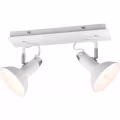 LED Plafondspot - Trion Rollo - E14 Fitting - 2-lichts - Rechthoek - Mat Wit - Aluminium LED Plafondspot - Trion Rollo - E14 Fitting - 2-lichts - Rechthoek - Mat Wit - Aluminium