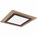 LED Ceiling Light - Trion Groan - 46W - Adjustable color - Dimmable - Square - Black Gold - Metal LED Ceiling Light - Trion Groan - 46W - Adjustable color - Dimmable - Square - Black Gold - Metal
