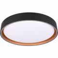 LED Plafondlamp - Trion Felix - 24W - Aanpasbare Kleur - Dimbaar - Afstandsbediening - Rond - Zwart Goud - Kunststof LED Plafondlamp - Trion Felix - 24W - Aanpasbare Kleur - Dimbaar - Afstandsbediening - Rond - Zwart Goud - Kunststof