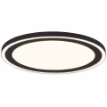 LED Plafondlamp - Plafondverlichting - Trion Coman - 29W - Warm Wit 3000K - Rond - Mat Zwart - Kunststof LED Plafondlamp - Plafondverlichting - Trion Coman - 29W - Warm Wit 3000K - Rond - Mat Zwart - Kunststof