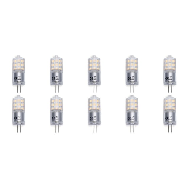 10x LED G4 Lamp - Daglicht Wit 6500K - Aigi Lichtbronnen