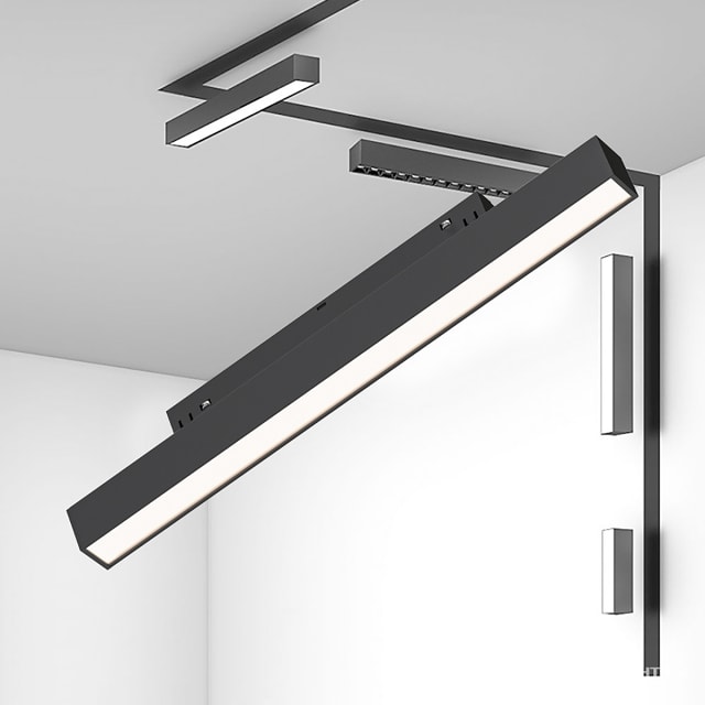 Lineaire magnetische LED railverlichting 10W neutraal wit 4000K 950 lumen binnenverlichting Lineaire magnetische LED railverlichting 10W neutraal wit 4000K 950 lumen binnenverlichting