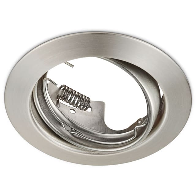 HLW LED Dimbare 6W LED Spot Set - Kantelbare Ronde Inbouwspot GU10 Mat Nikkel