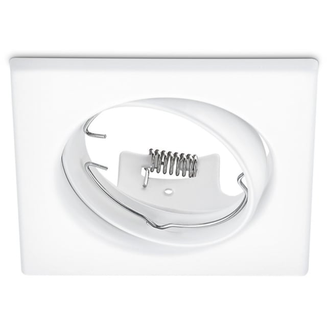 HLW LED LED Lamp 3W - Dimbare Kantelbare Vierkante Inbouwspot Mat Wit GU10
