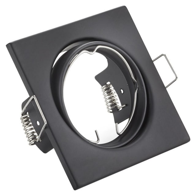 Mat zwarte GU10 LED inbouwspot 4W dimbaar met warm wit licht 3000K en 345 lumen Mat zwarte GU10 LED inbouwspot 4W dimbaar met warm wit licht 3000K en 345 lumen