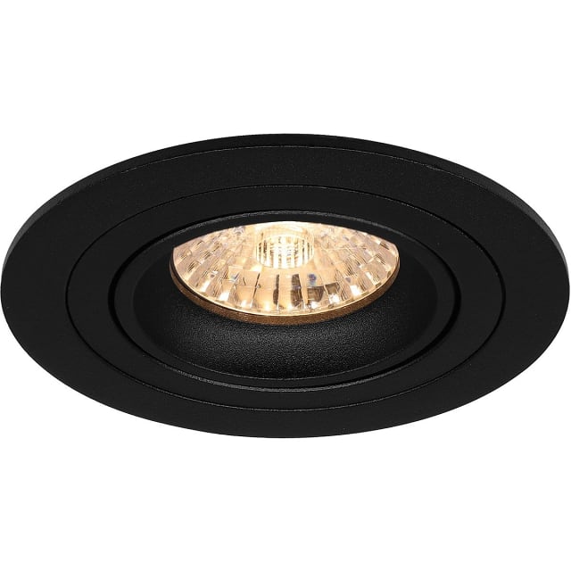 HLW LED LED Spot Set 6W - Kantelbare Dimbare Ronde Inbouwspot Mat Zwart GU10