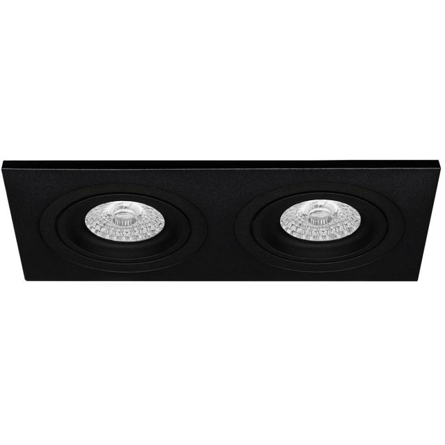 HLW LED LED Spot Set 6W - Dimbare Kantelbare Inbouwspot Mat Zwart - Natuurlijk Wit