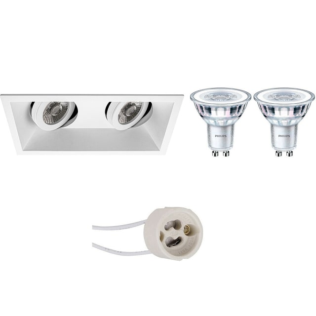 Pragmi Zano Pro LED spot GU10 4,6W 4000K kantelbaar inbouw Lichtbronnen
