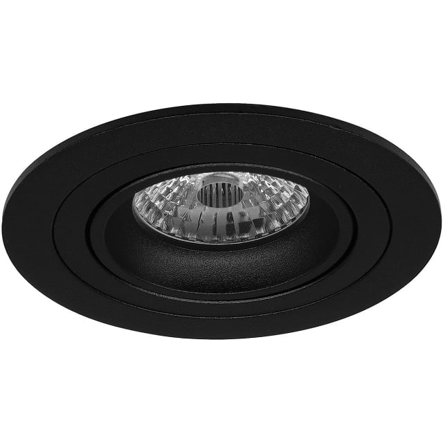 HLW LED 5W LED Spot Set - Kantelbare Ronde Mat Zwarte Inbouwspot - GU10