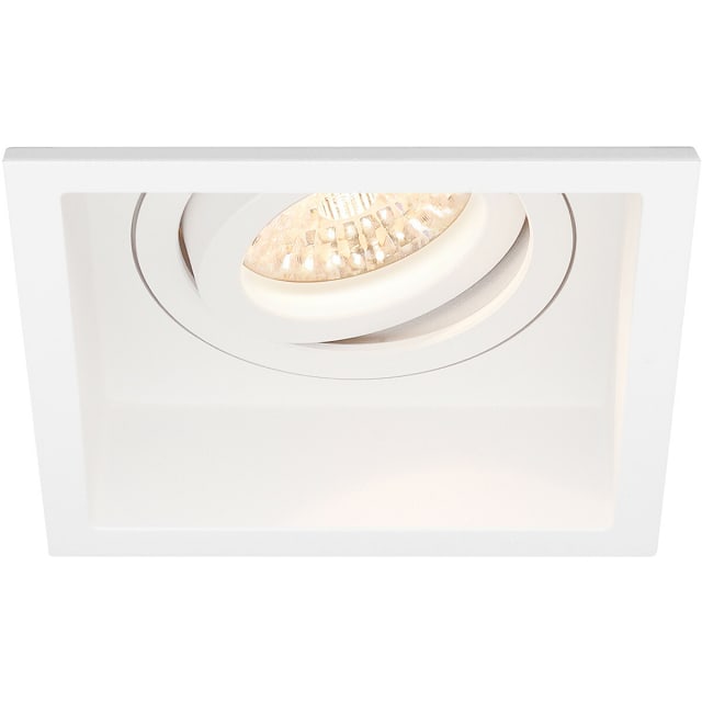 HLW LED LED Spot Set 4W - Kantelbare Vierkante Inbouwspot Mat Wit, Helder/Koud Wit 6400K HLW LED LED Spot Set 4W - Kantelbare Vierkante Inbouwspot Mat Wit, Helder/Koud Wit 6400K