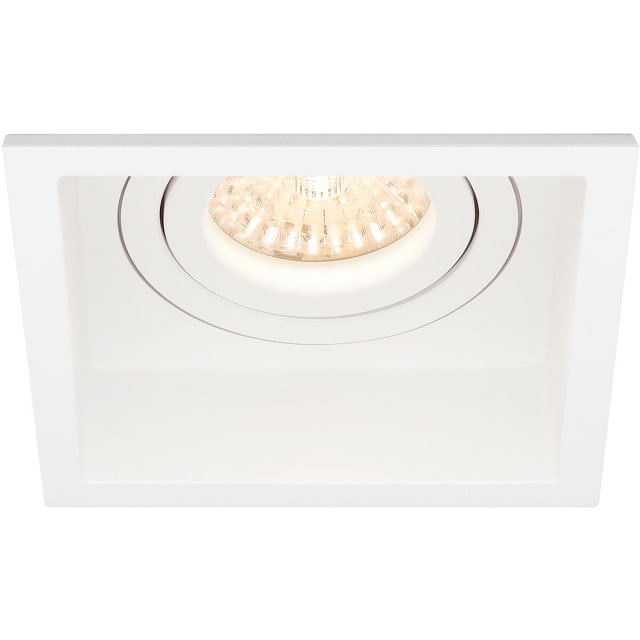 HLW LED LED Spot Set 4W - Kantelbare Vierkante Inbouwspot Mat Wit, Helder/Koud Wit 6400K HLW LED LED Spot Set 4W - Kantelbare Vierkante Inbouwspot Mat Wit, Helder/Koud Wit 6400K