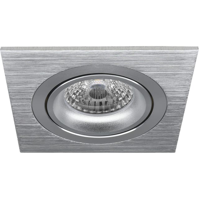HLW LED LED Spot Set 4W - Kantelbare Vierkante Inbouwspot Mat Zilver, Natuurlijk Wit 4200K