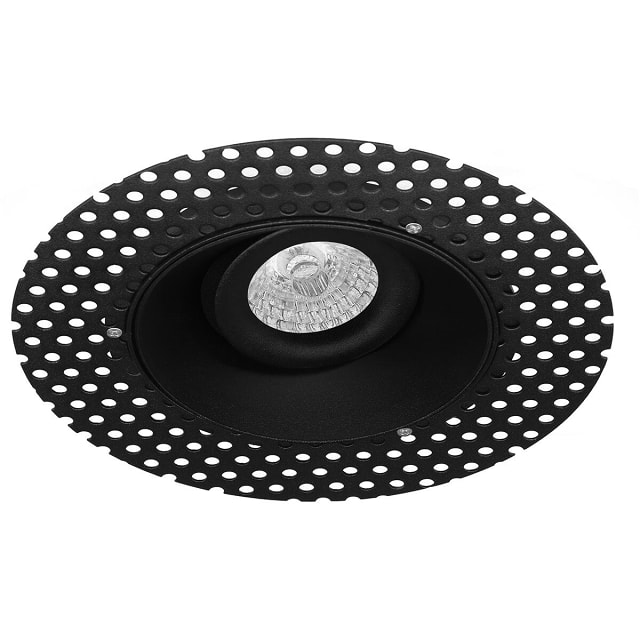 HLW LED Pragmi Nivas Pro 4W LED Spot Set - Kantelbare Ronde Inbouwspot Mat Zwart, Helder 6400K