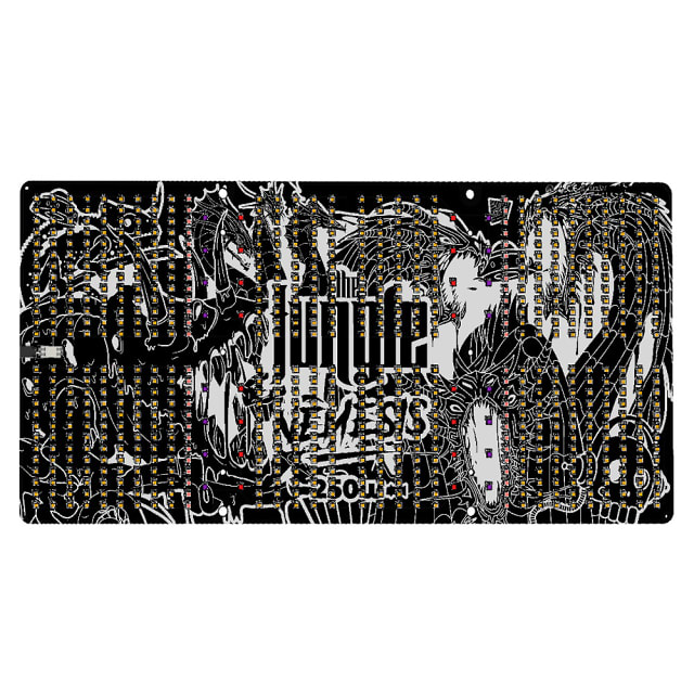 rechthoekige zwarte LED kweeklamp met 250 watt vermogen geschikt voor 60x120 cm belichting