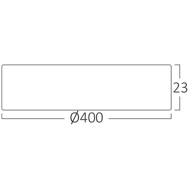 HLW LED LED Plafondlamp - Brinton Jin - 36W 3960lm - 865 Helder/Koud Wit 6500K - Ø400 mm - Opbouw - Rond - Zwart