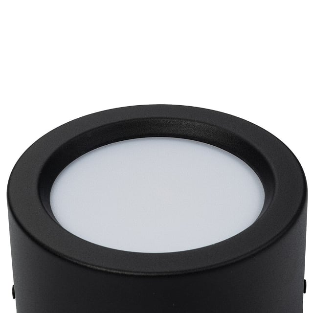 Ronde mat zwarte LED downlight opbouw 10W 700 lumen 4200K neutraal wit licht