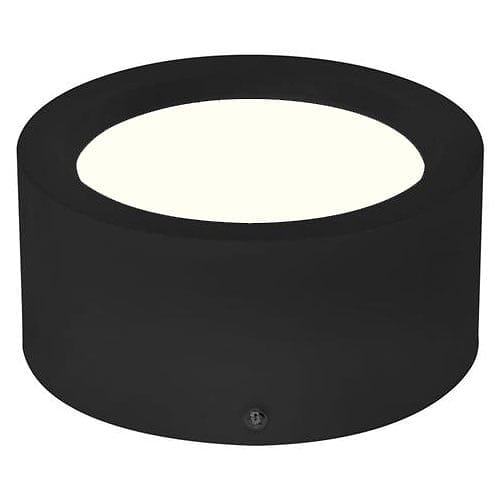 HLW LED LED Downlight - Opbouw Rond Hoog 15W - Natuurlijk Wit 4200K - Mat Zwart Aluminium - Ø180mm