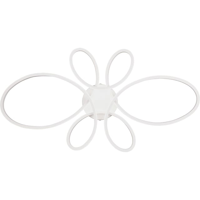 HLW LED LED Plafondlamp - Plafondverlichting - Trion Crowl - 32W - Natuurlijk Wit 4000K - Dimbaar - Mat Wit - Metaal