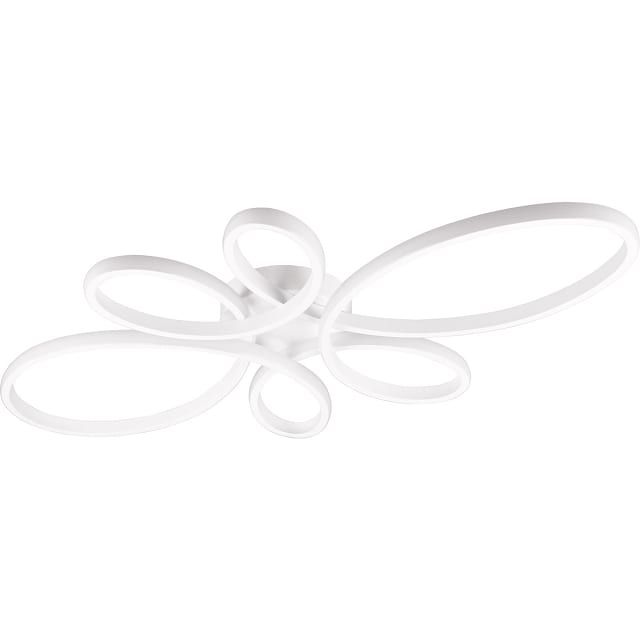 HLW LED LED Plafondlamp - Plafondverlichting - Trion Crowl - 32W - Natuurlijk Wit 4000K - Dimbaar - Mat Wit - Metaal