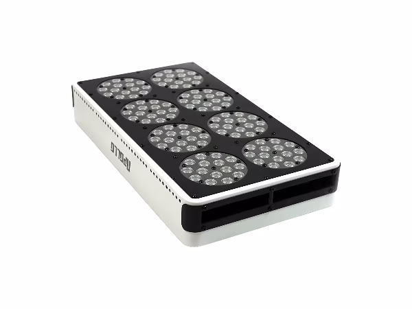 ronde Apollo 8 LED kweeklamp met 265 watt full-spectrum vermogen voor 100x100 cm groei en bloei ronde Apollo 8 LED kweeklamp met 265 watt full-spectrum vermogen voor 100x100 cm groei en bloei