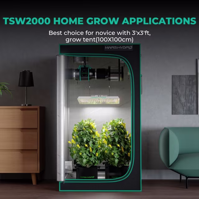 Mars Hydro Mars Hydro TSW-2000 LED Kweeklamp Mars Hydro Mars Hydro TSW-2000 LED Kweeklamp