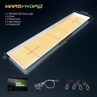 Mars Hydro Mars Hydro TSL-2000 LED Kweeklamp Mars Hydro Mars Hydro TSL-2000 LED Kweeklamp