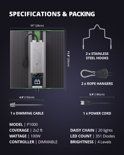 Viparspectra Viparspectra P1000 LED Grow Light Viparspectra Viparspectra P1000 LED Grow Light