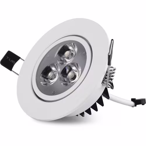 ronde witte LED inbouwspot 3 watt 4000K neutraal wit licht Ø85mm met 240 lumen ronde witte LED inbouwspot 3 watt 4000K neutraal wit licht Ø85mm met 240 lumen