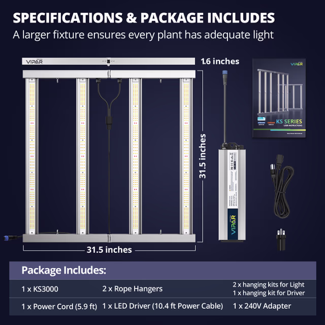 Viparspectra Viparspectra KS5000 LED Grow Light - Copy Viparspectra Viparspectra KS5000 LED Grow Light - Copy