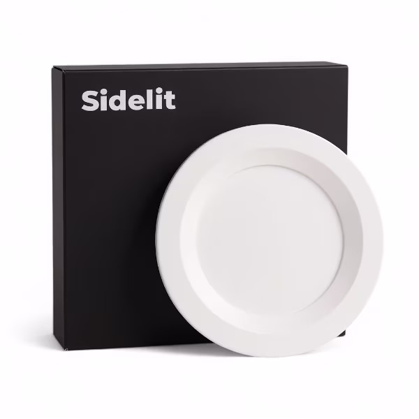 ronde witte LED downlight 30 watt 6000K koud wit licht 225mm diameter 63mm hoog 3000 lumen ronde witte LED downlight 30 watt 6000K koud wit licht 225mm diameter 63mm hoog 3000 lumen