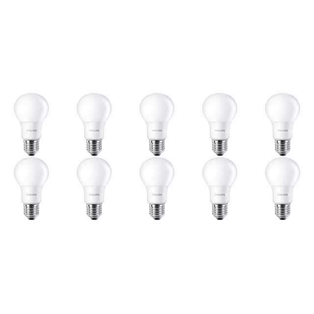 PHILIPS CorePro LEDbulb E27 A60 10 Pack 5.5W 2700K Lichtbronnen PHILIPS CorePro LEDbulb E27 A60 10 Pack 5.5W 2700K Lichtbronnen