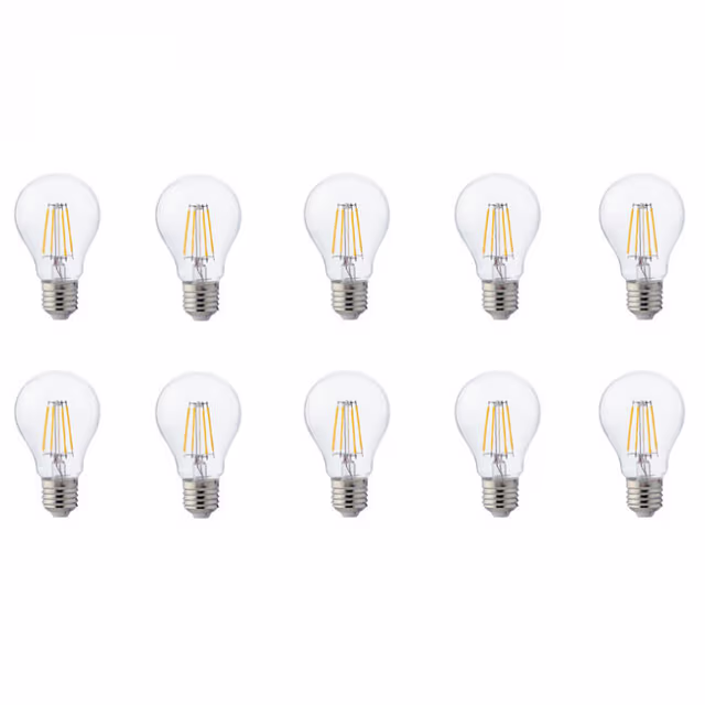 LED Lamp 10 Pack Filament E27 6W Natuurlijk Wit 4200K Lichtbronnen LED Lamp 10 Pack Filament E27 6W Natuurlijk Wit 4200K Lichtbronnen