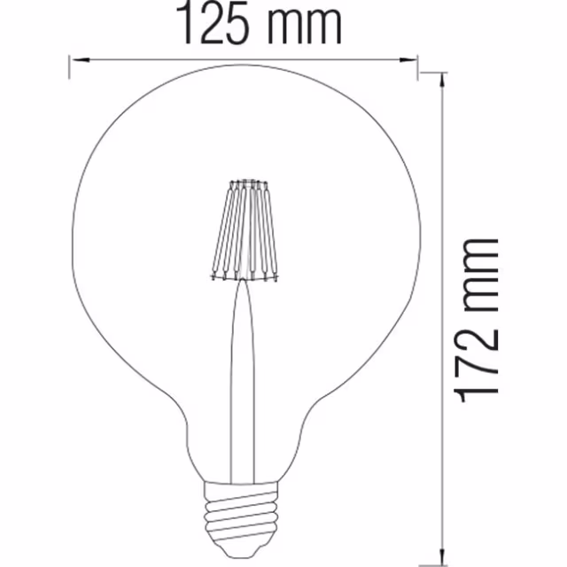 rustieke amberkleurige LED filament lamp E27 6W 2200K warm licht 540 lumen rustieke amberkleurige LED filament lamp E27 6W 2200K warm licht 540 lumen