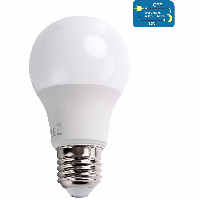 Ronde LED lamp met E27 fitting, 8W vermogen, warm wit licht van 3000K en 620 lumen lichtopbrengst Ronde LED lamp met E27 fitting, 8W vermogen, warm wit licht van 3000K en 620 lumen lichtopbrengst