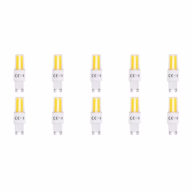Aigi G9 LED Lamp - 10 Pack - Warm Wit 3000K Lichtbronnen Aigi G9 LED Lamp - 10 Pack - Warm Wit 3000K Lichtbronnen